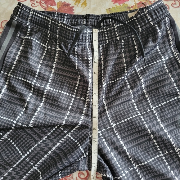 Adidas Tiro Soccer Pants Mens M Gray Black Tartan Plaid Zip Pocket Tapered Leg - Picture 12 of 15